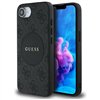Guess HC MagSafe PU 4G Circle with Classic Logo case for iPhone 16e Black