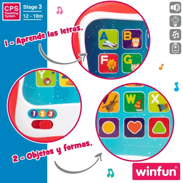 Opettavainen tabletti Winfun Punainen (6 osaa)