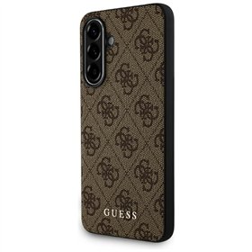 Guess HC PU 4G Classic -suojakuori Samsung Galaxy A36:lle, ruskea