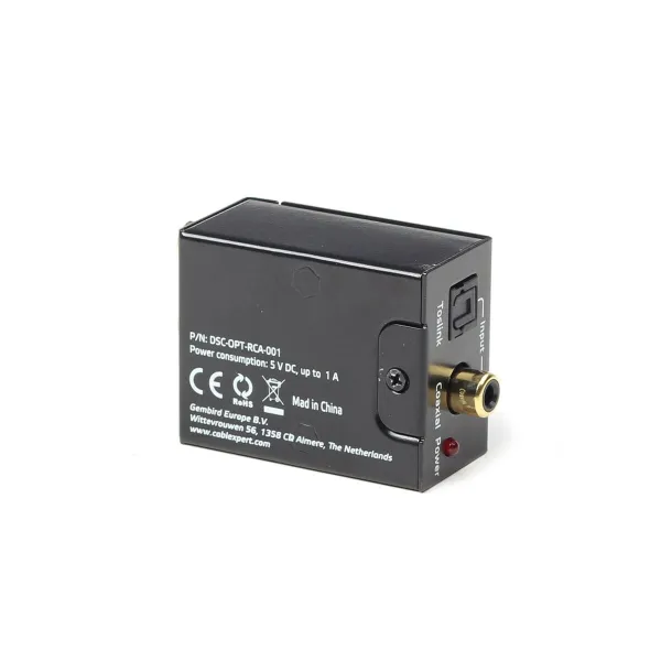 Аудио конвертер GEMBIRD DSC-OPT-RCA-001