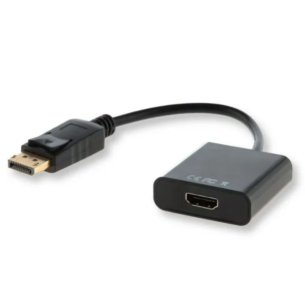 DisplayPort – HDMI adapteris Savio CL-55 Juoda 20 cm