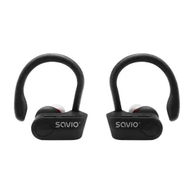 Bluetooth ausinės Savio TWS-03 Juoda Grafito