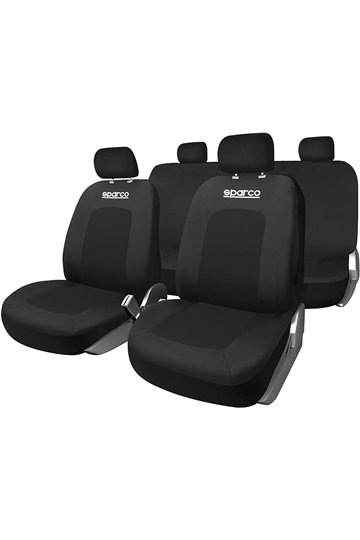 Istuinsuojasetti Sparco Sport Musta