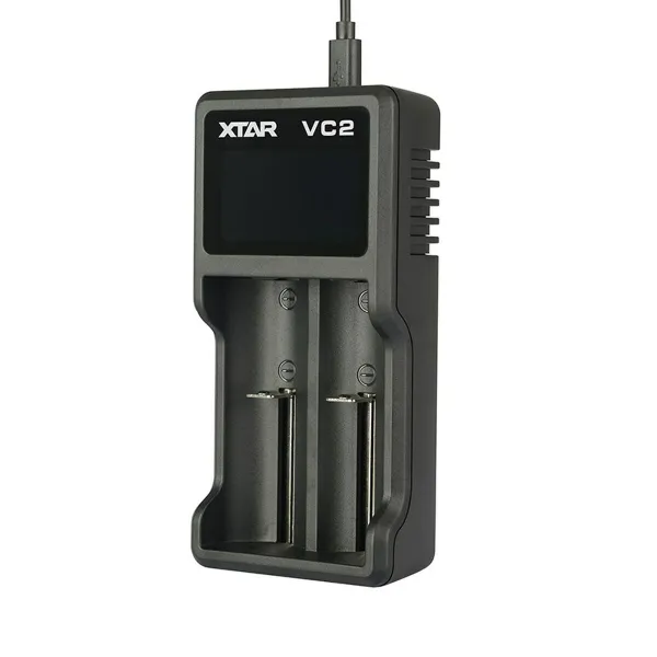 Battery charger Xtar VC2 Litio Ion Batteries x 2