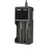 Battery charger Xtar VC2 Litio Ion Batteries x 2