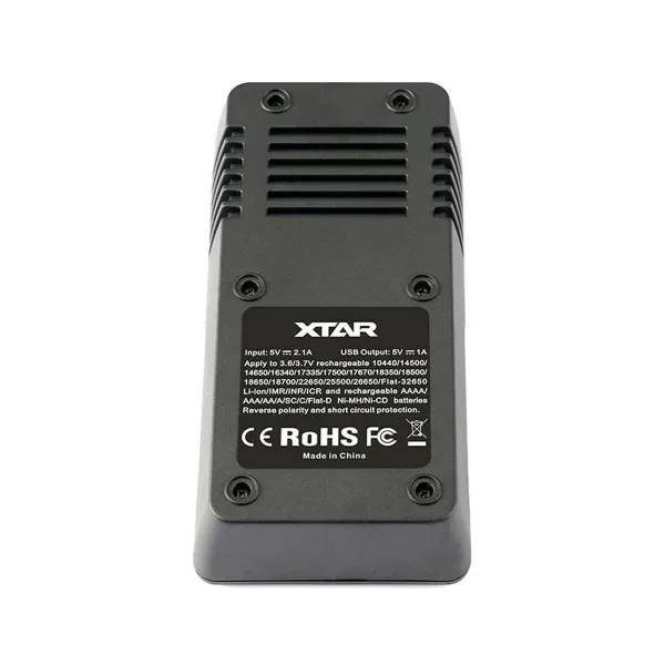 Battery charger Xtar VC2 Litio Ion Batteries x 2