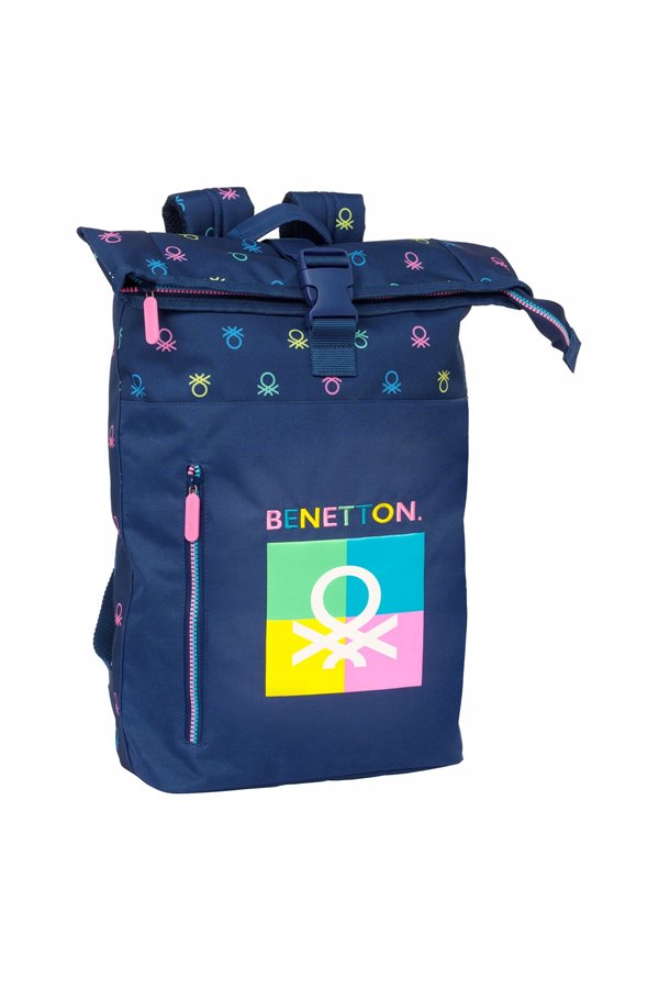 Laptop Backpack Benetton Cool Navy Blue 28 x 42 x 13 cm