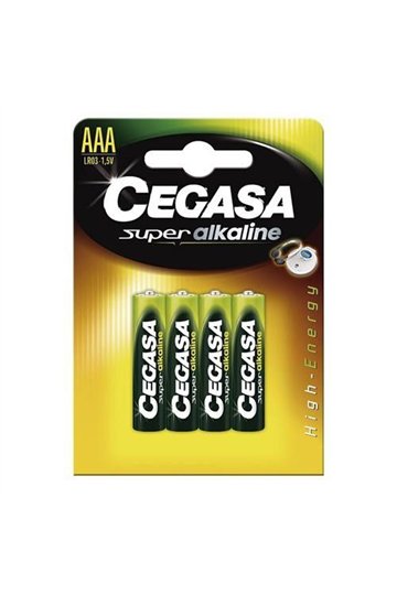 LR03 Šarminės baterijos Cegasa LR03 1,5V (4 uds)