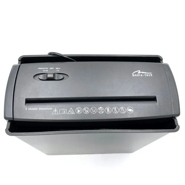Paperisilppuri Media Tech Shredder MT215 V2.0 Musta 8 L