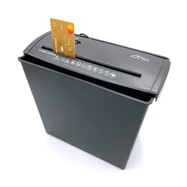 Paperisilppuri Media Tech Shredder MT215 V2.0 Musta 8 L