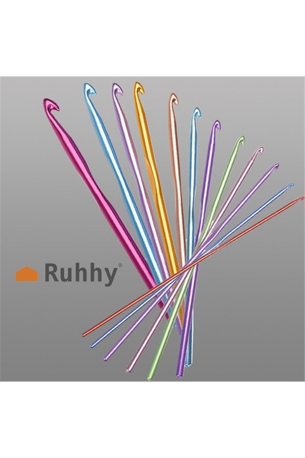 12 vnt nėrimo kabliukų rinkinys.