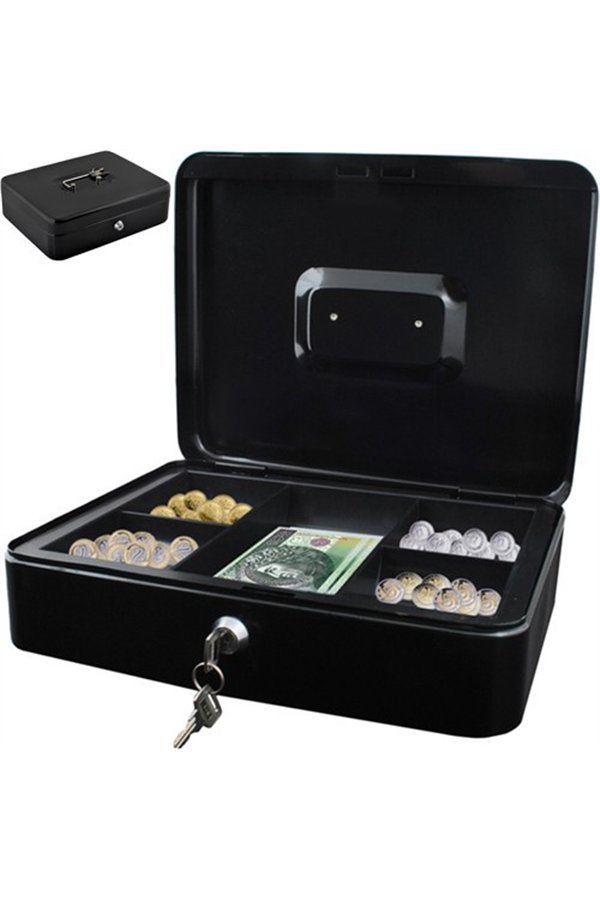 Large black cash box