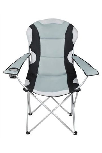 Juodos ir pilkos spalvos žvejų kėdė