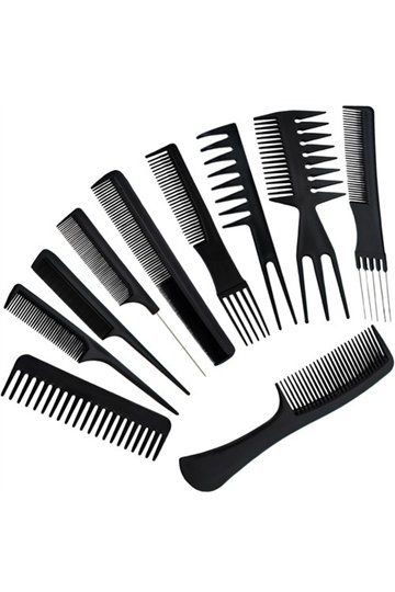Hairdressing combs - set of 10
