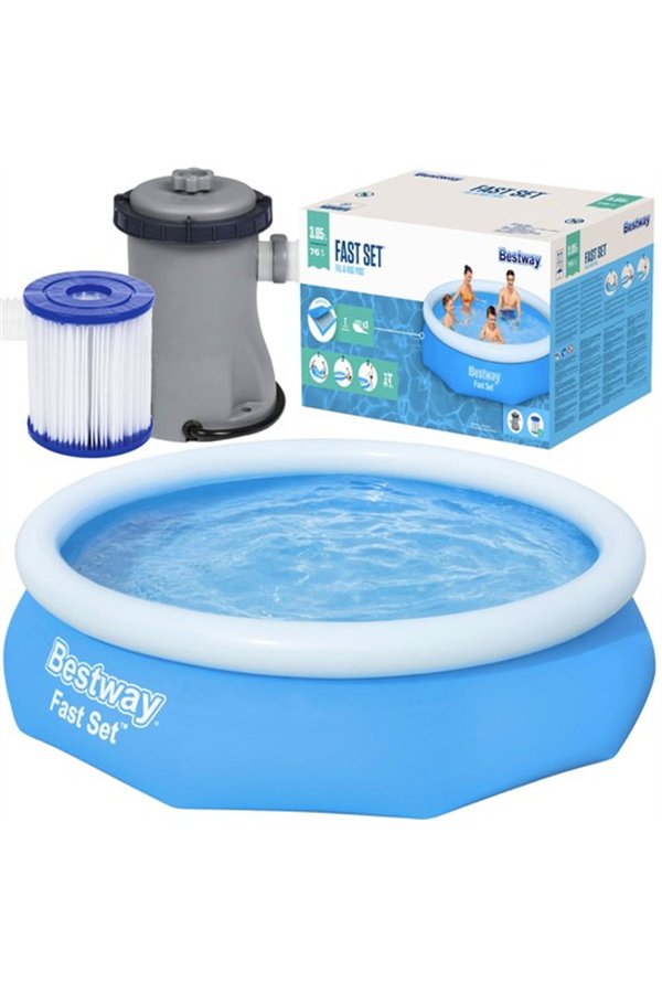 Išsiplėtimo baseinas su pompa 305x76cm - BESTWAY 57270