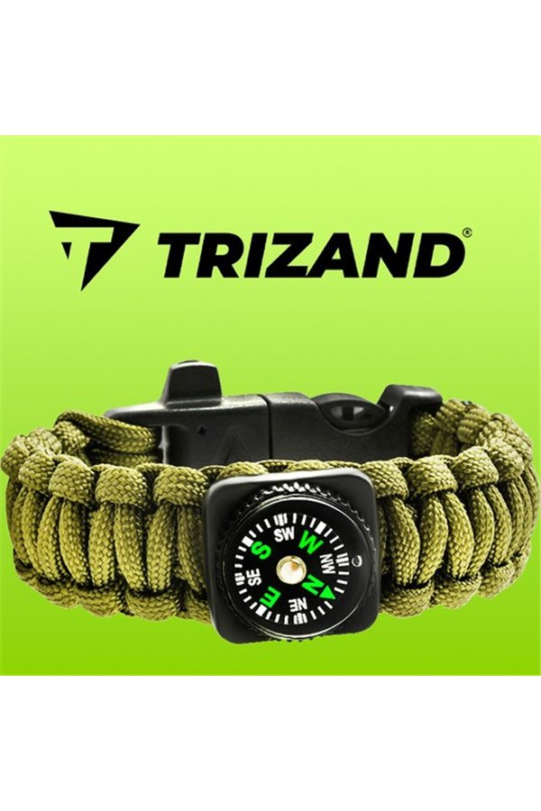 SURVIVAL apyrankė su aksesuarais - žalia