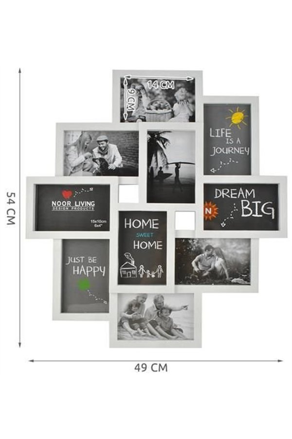 10-photo frame - white