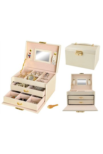 Jewelry box/case - beige