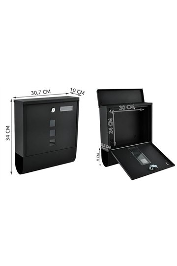 Pastkastīte - melna