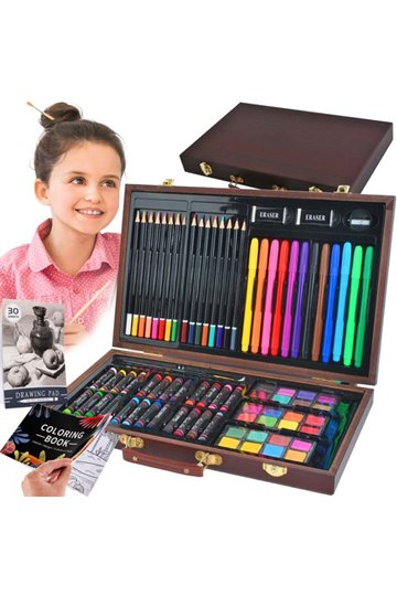 Painting set 81 pcs in a case