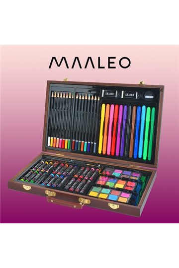 Painting set 81 pcs in a case