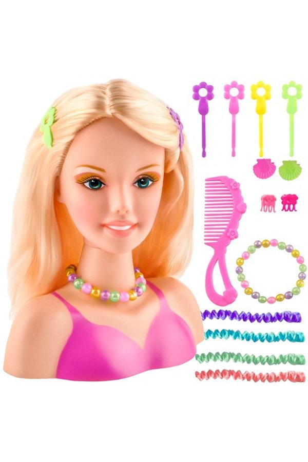 Styling head with accessories