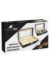 Watch and glasses organizer black