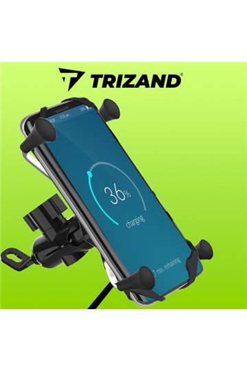 Motocikla tālruņa turētājs ar lādētāju