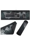 Mouse pad keyboard gray