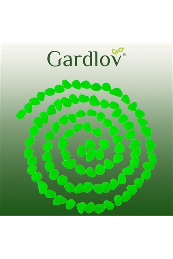 Luminous stones - set of 100 pieces green