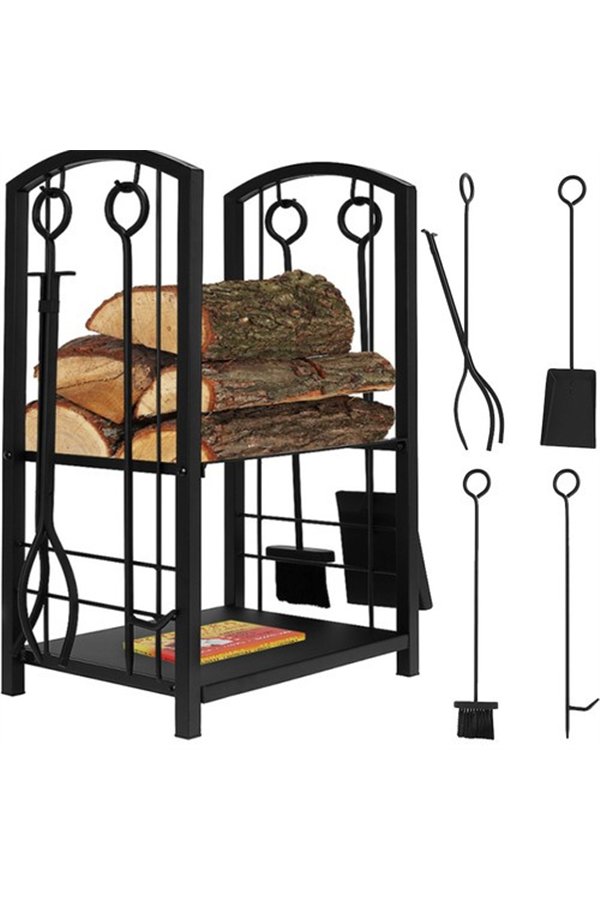 Wood stand with accessories PK011