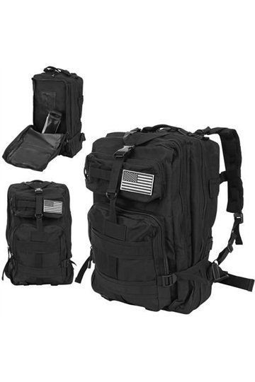 Military backpack XL black