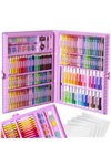Набор для рисования в чемодане, 168 предметов, розовый