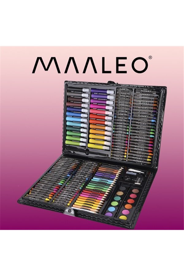 Maalaussarja kotelossa 168 osaa musta