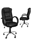 Office chair eco leather - black MALATEC