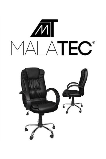 Office chair eco leather - black MALATEC