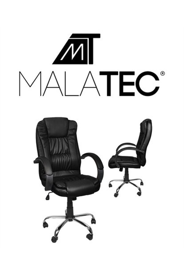Office chair eco leather - black MALATEC