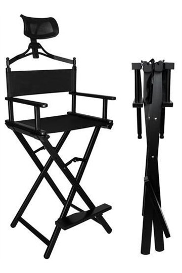 Алюминиевое кресло для макияжа с подголовником.