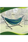 Garden hammock 200x150cm with frame