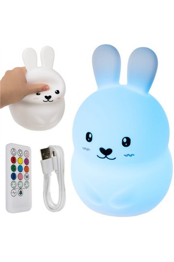 RGB Night Light with Remote Control - Rabbit