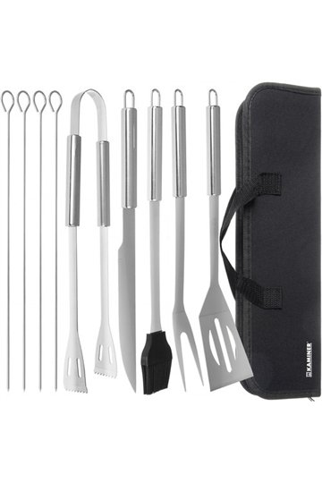 Barbecue tools - set of 9 accessories + case