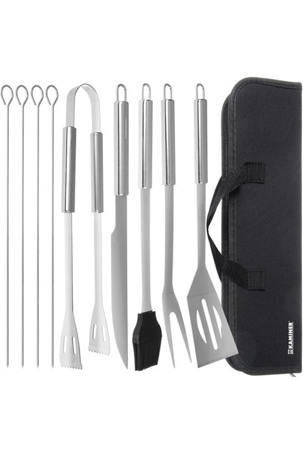 Barbecue tools - set of 9 accessories + case