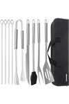 Barbecue tools - set of 9 accessories + case