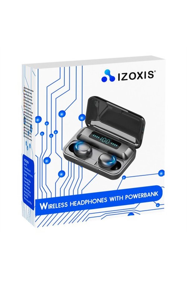 Bezvadu austiņas ar power bank