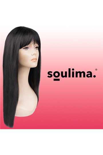 Long women&39s wig black P14833