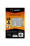 Mosquito net for garden umbrella 3m - black