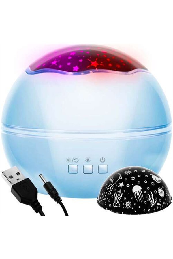 Night light with projector - blue LP16858