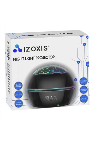 Night light with projector - black LP16857