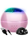 Night light with projector - pink LP16859
