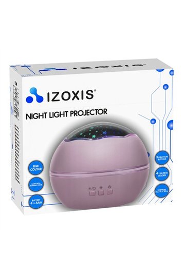 Night light with projector - pink LP16859
